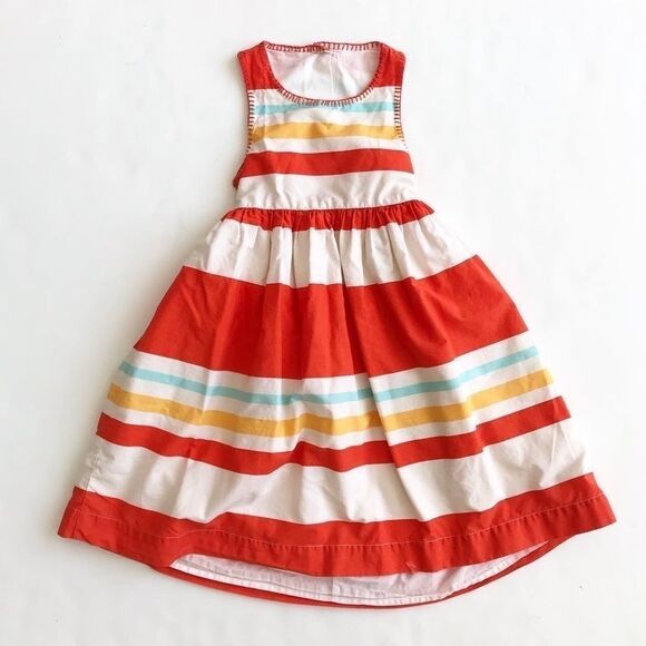 BabyGap stripe peep/open back dress GUC 4T - Picture 1 of 5